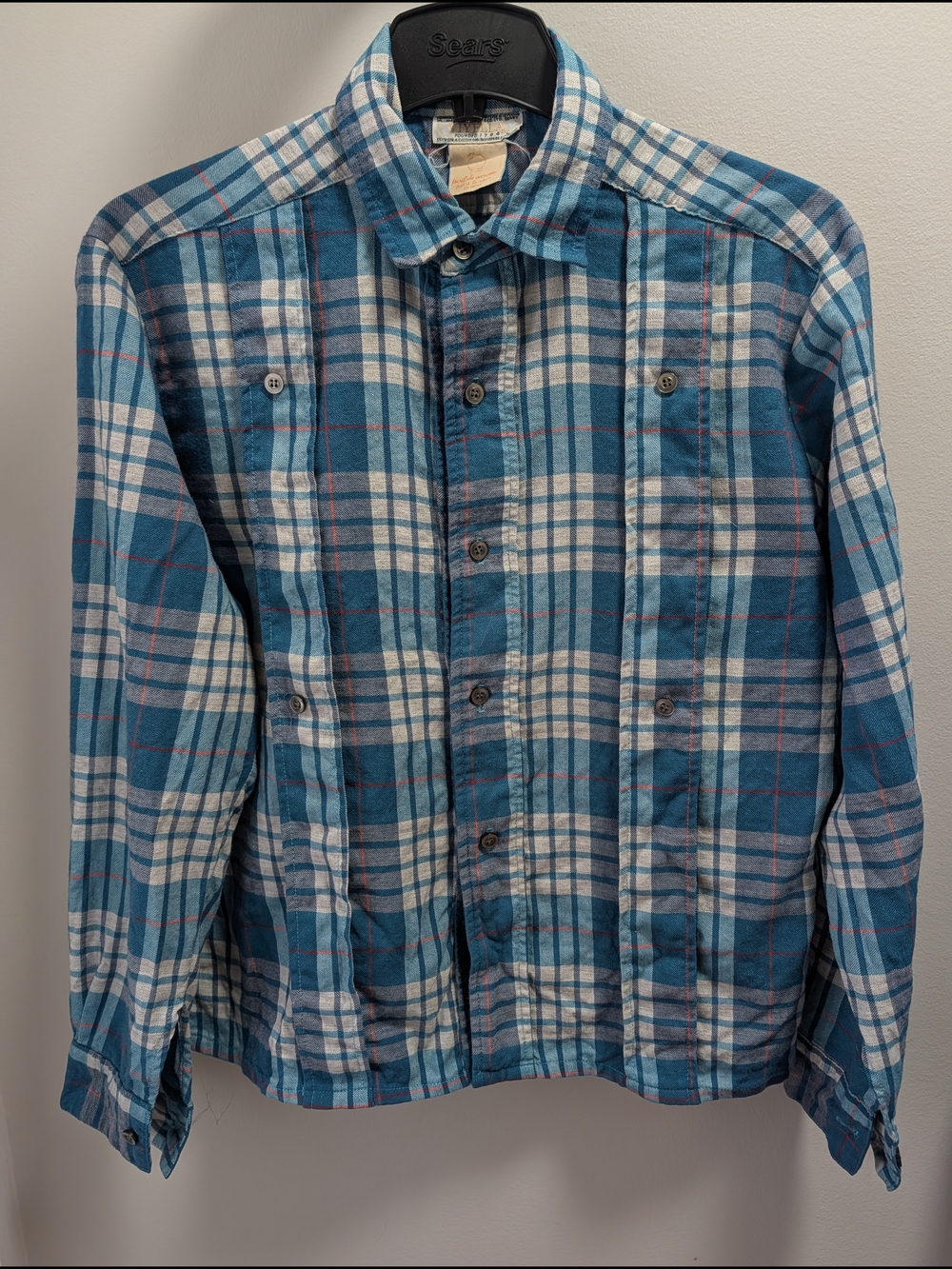 Vtg Viyella Plaid Button Up